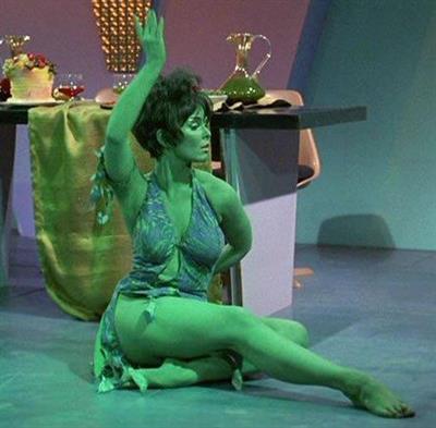 Yvonne Craig in body paint