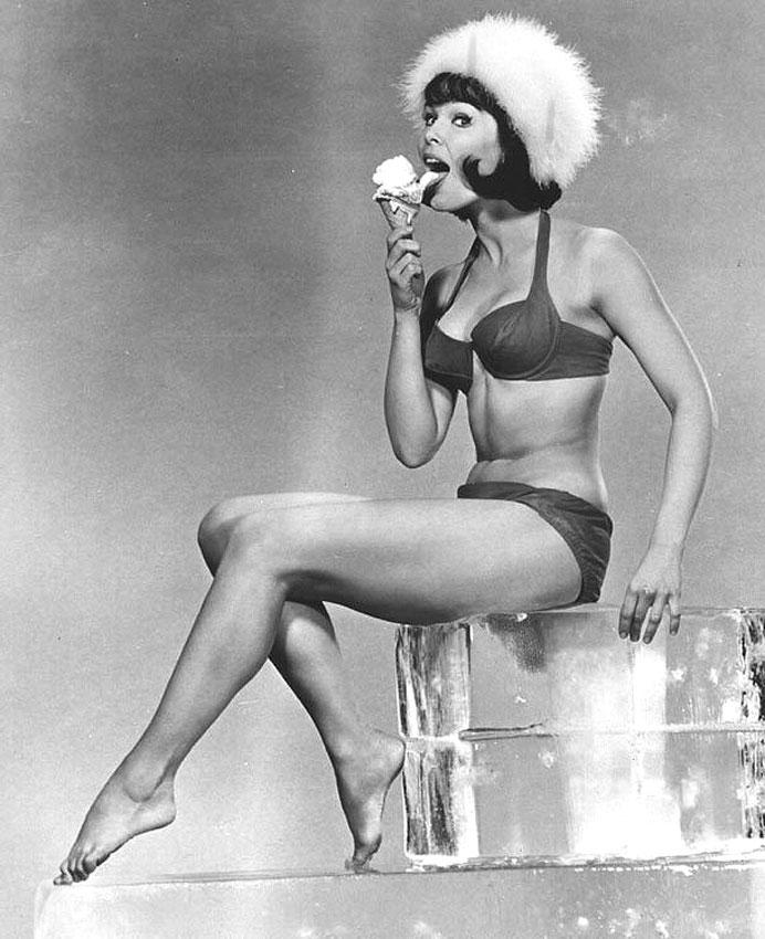 Yvonne Craig in a bikini