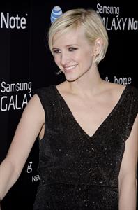 Ashlee Simpson Samsung and AT&T fashion take note studio on February 14, 2012
