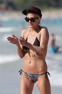 Ashlee Simpson bikini at beach in Hawaii 12/29/12 