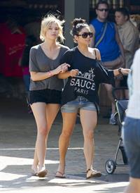 Ashley Benson and Vanessa Hudgens at Busch Gardens in Tampa Bay on March 3, 2012