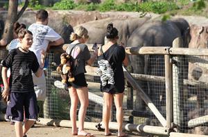 Ashley Benson and Vanessa Hudgens at Busch Gardens in Tampa Bay on March 3, 2012