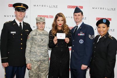 Ashley Benson – Kisses for the Troops Campaign 11/11/13 