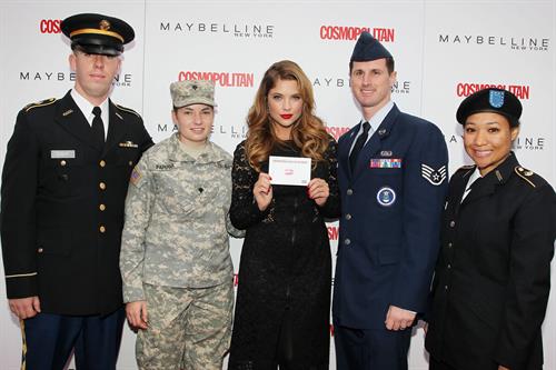 Ashley Benson – Kisses for the Troops Campaign 11/11/13 