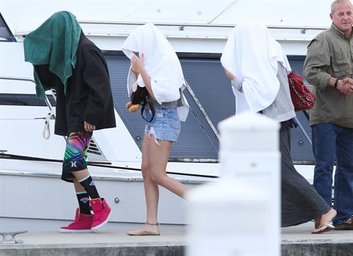 Ashley Benson bikini on a boat in Florida March 11, 2012 