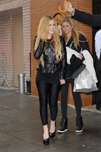 Avril Lavigne – leaving “Katie Couric” show 11/7/13  