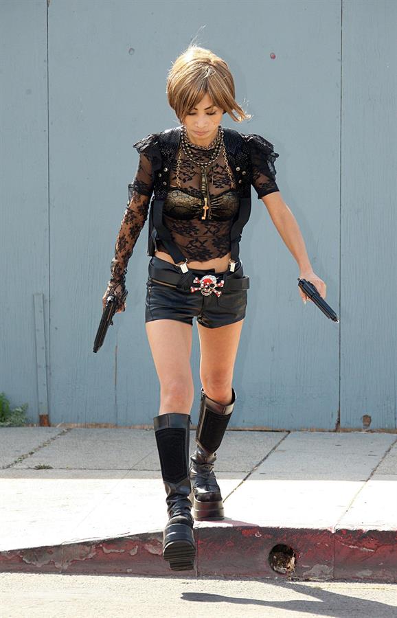 Bai Ling shooting 'Kill Point' in Los Angeles on May 21, 2012