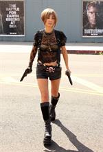 Bai Ling shooting 'Kill Point' in Los Angeles on May 21, 2012
