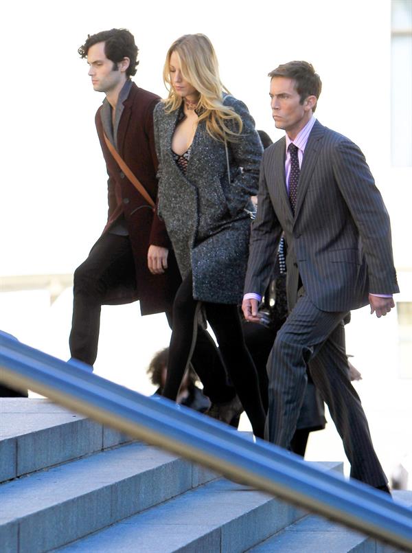 Blake Lively The Set of Gossip Girl in New York - October 11, 2012 