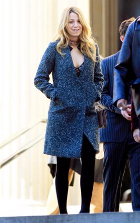 Blake Lively The Set of Gossip Girl in New York - October 11, 2012 