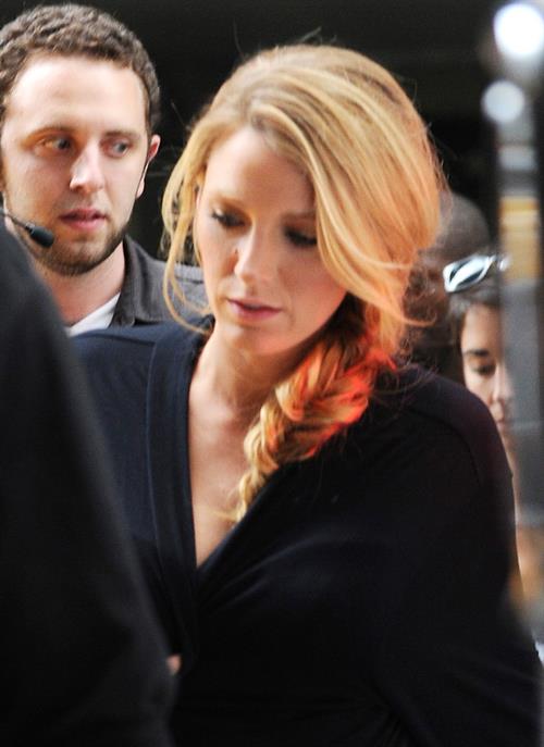 Blake Lively - On set of Gossip Girl - August 21,2012