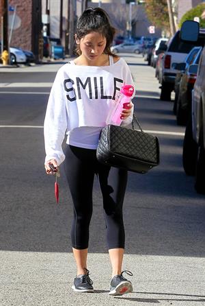 Brenda Song leaving the gym in Studio City 1/19/13 