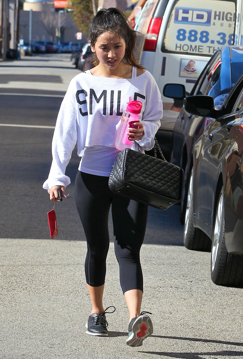 Brenda Song leaving the gym in Studio City 1/19/13 