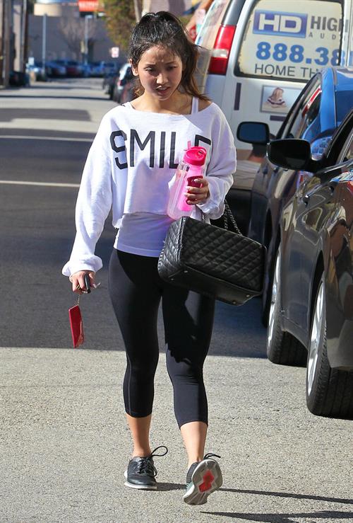 Brenda Song leaving the gym in Studio City 1/19/13 