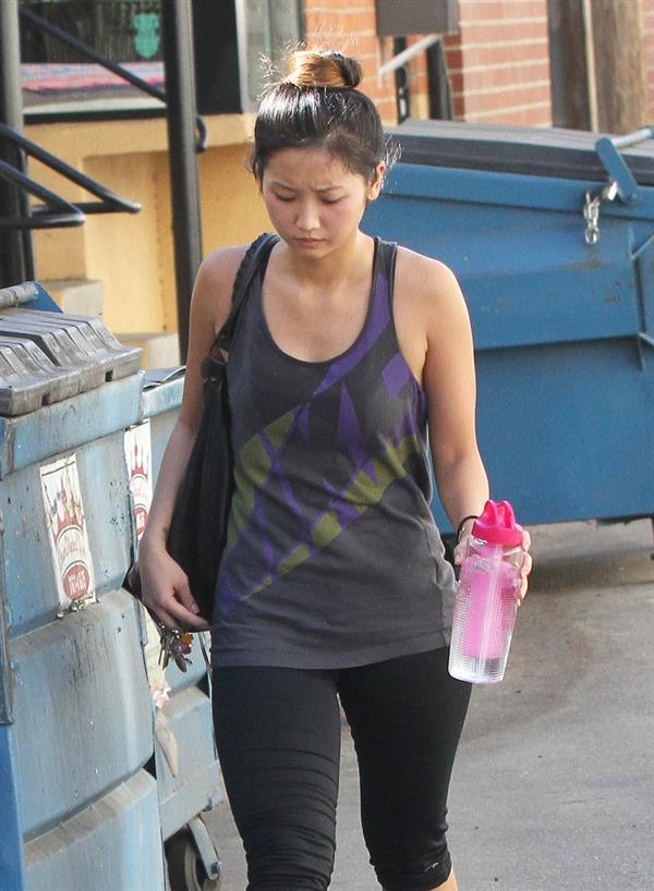 Brenda Song leaving gym in Studio City 11/6/12
