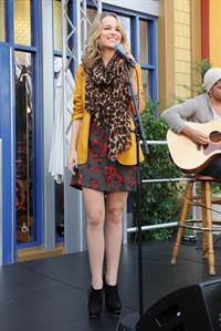 Bridgit Mendler performing at Studio Disney 365 10/23/12 