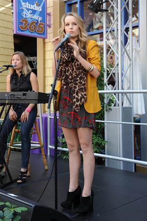 Bridgit Mendler performing at Studio Disney 365 10/23/12 