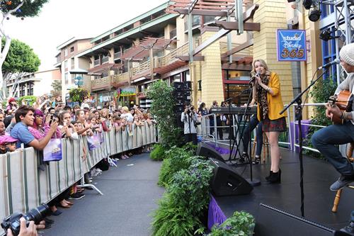 Bridgit Mendler performing at Studio Disney 365 10/23/12 