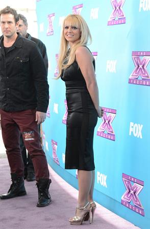 Britney Spears attends 'The Factor' Season Finale Press Conference at CBS Studios in L.A. - Dec. 17,2012 