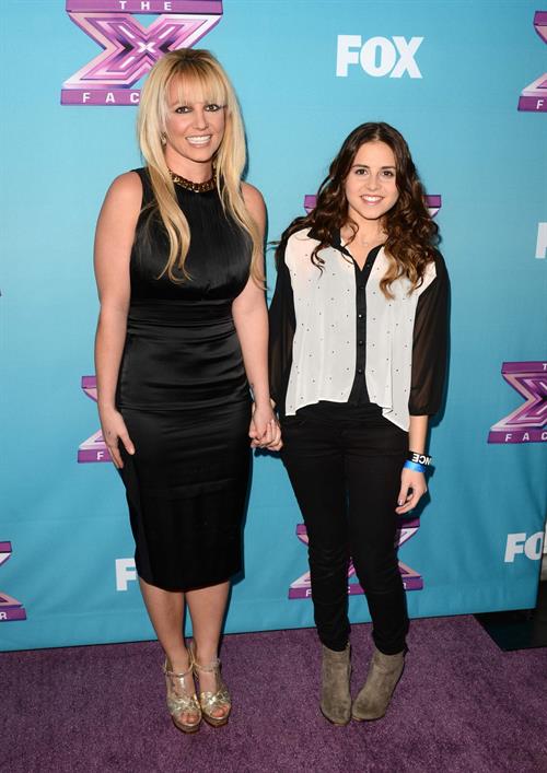 Britney Spears attends 'The Factor' Season Finale Press Conference at CBS Studios in L.A. - Dec. 17,2012 