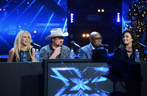 Britney Spears attends 'The Factor' Season Finale Press Conference at CBS Studios in L.A. - Dec. 17,2012 