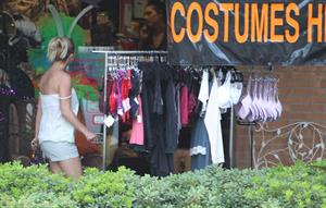 Britney Spears visits a Halloween store in Calabasas 10/7/12 