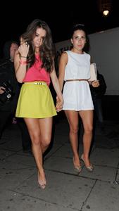 Brooke Vincent outside the Aura Nightclub in London on July 10, 2012