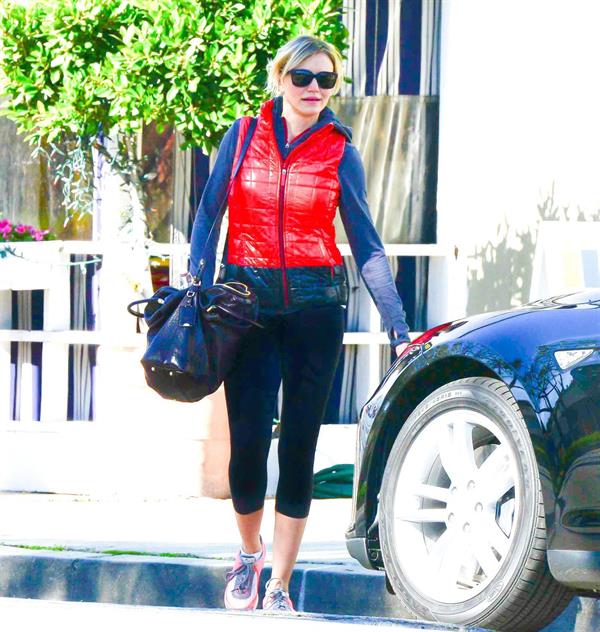 Cameron Diaz leaving the gym in Los Angeles 1/5/13 