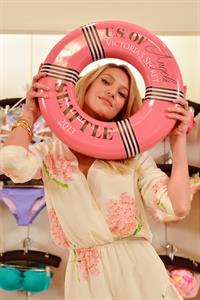 Candice Swanepoel Victoria's Secret U.S. Of Angels Swim Summer Tour Stops In Bellevue, Washington on July 10, 2013 