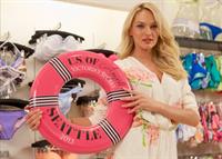 Candice Swanepoel Victoria's Secret U.S. Of Angels Swim Summer Tour Stops In Bellevue, Washington on July 10, 2013 