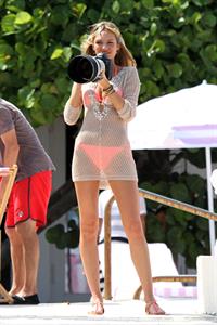 Candice Swanepoel - Bikini Shooting for Victoria's Secret Coral Gables September 11, 2012