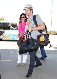 Carla Gugino - Catch a flight out of LAX - August 21, 2012 