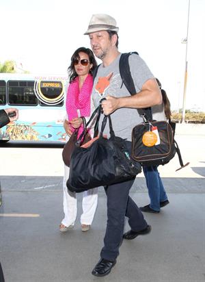 Carla Gugino - Catch a flight out of LAX - August 21, 2012 