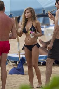 Carmen Electra – beach shoot candids in Hawaii 10/3/13  