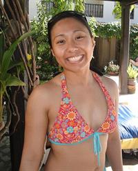 Anonymous in a bikini