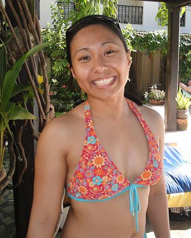 Anonymous in a bikini