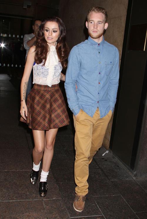 Cher Lloyd leaves Sirius Radio studios in NYC October 4, 2012 