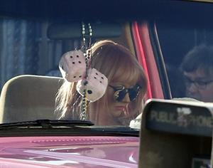 Christina Aguilera - filming a music video in Los Angeles August 24, 2012