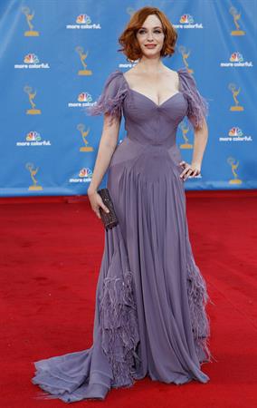 Christina Hendricks at the 62nd Annual Primetime Emmy Awards on August 29, 2010 