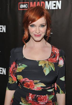 Christina Hendricks Mad Men Season 4 Finale screening at the 21 Club on October 17, 2010 