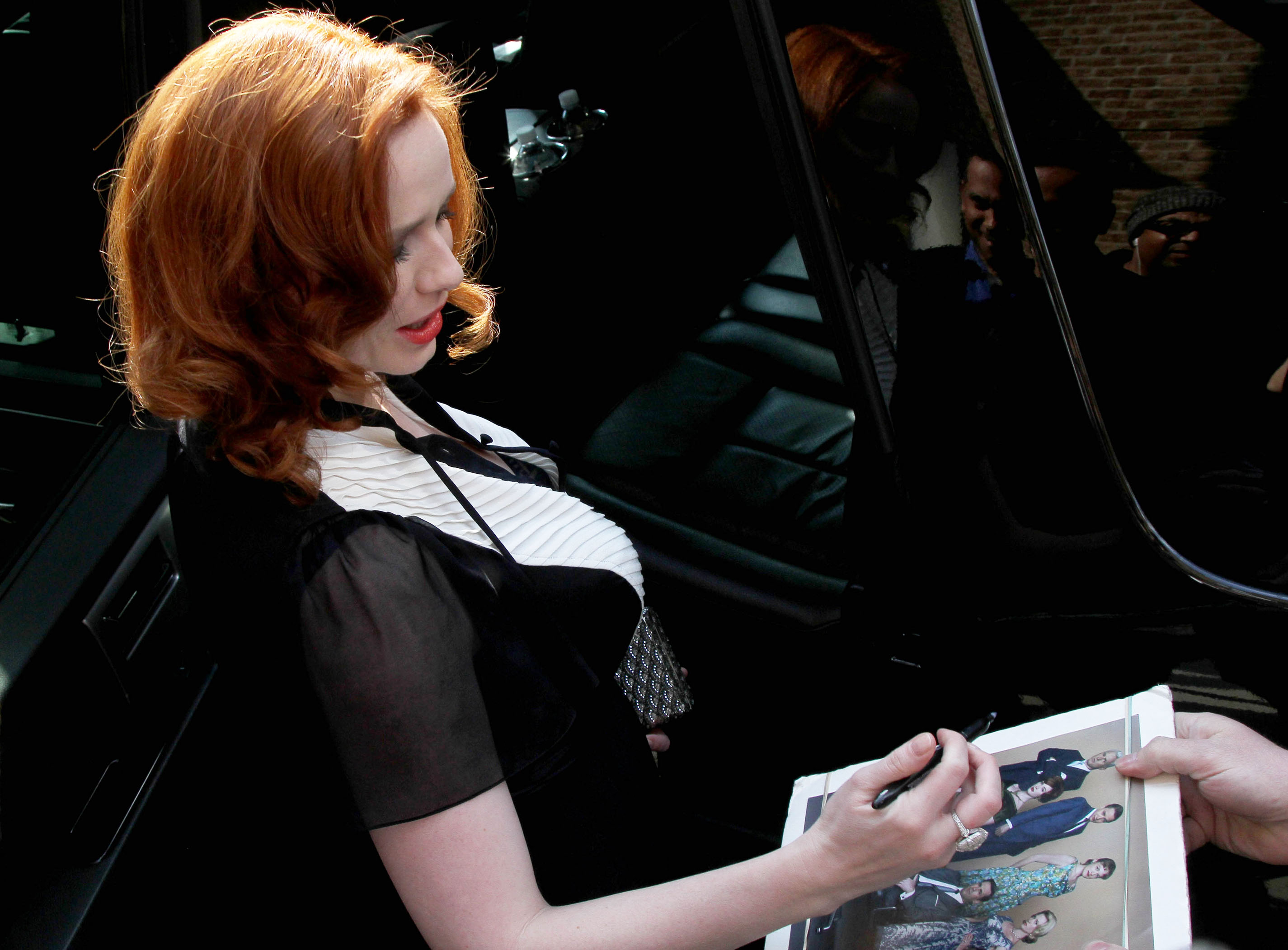 Christina Hendricks Pictures Christina Hendricks outside her hotel in New York City on March 22, 2012