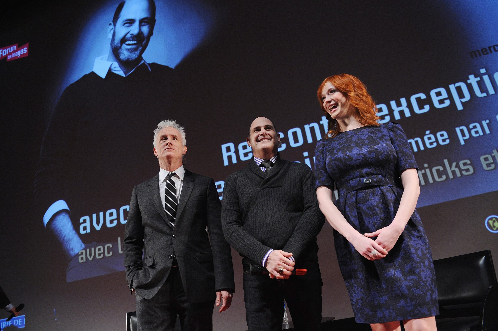 Christina Hendricks Mad Men photocall at Forum des Images in Paris on February 9 