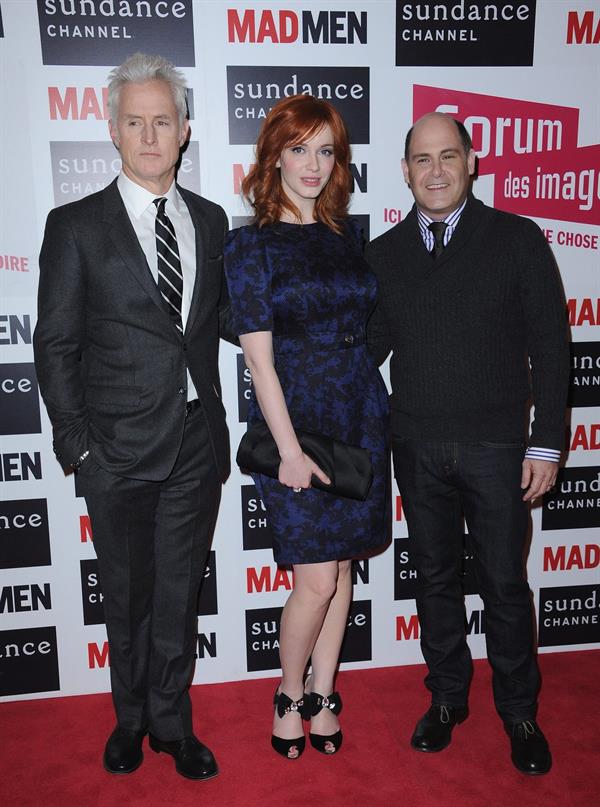 Christina Hendricks Mad Men photocall at Forum des Images in Paris on February 9 