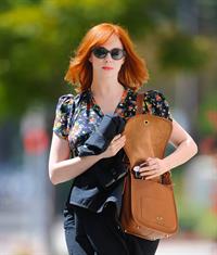 Christina Hendricks out running errands in Culver City on June 21, 2011 