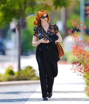 Christina Hendricks out running errands in Culver City on June 21, 2011 