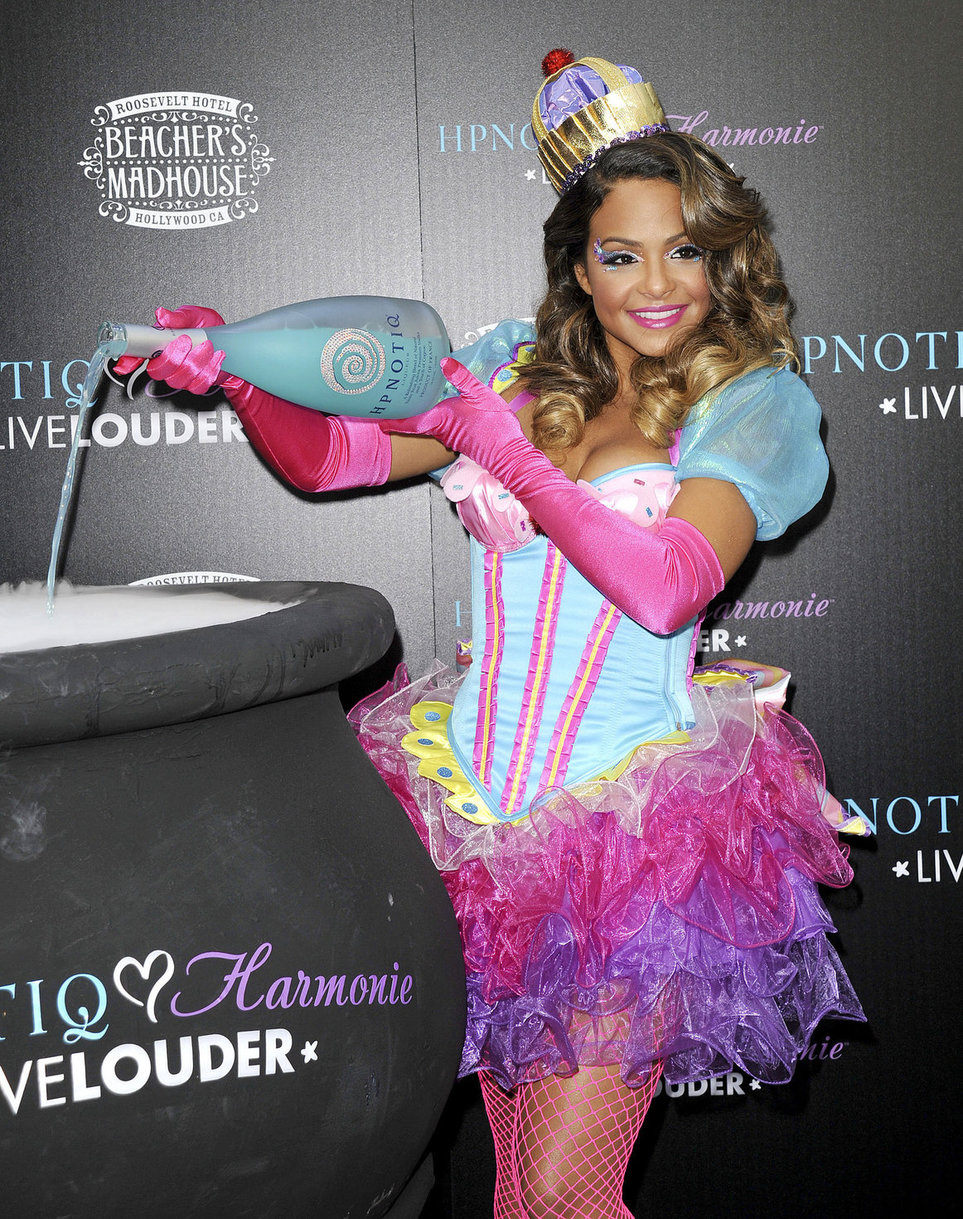 Christina Milian - HPNOTIQ Halloween Launch 10/26/12