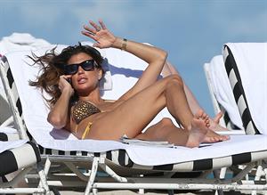 Claudia Galanti bikini candids in Miami Beach 12/7/12 