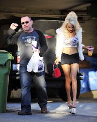 Courtney Stodden and husband arrive home in Hollywood Hills January 2, 2013 