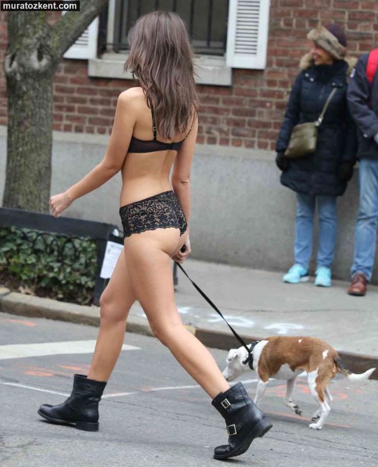 Emily Ratajkowski in lingerie