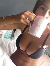 Anonymous in a bikini taking a selfie